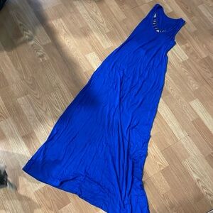 Blue long dress